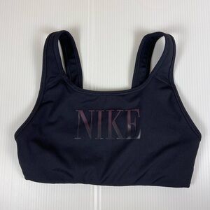 Nike Dri-FIT Black Racerback Sports Bra | Front Pocket | Size Small